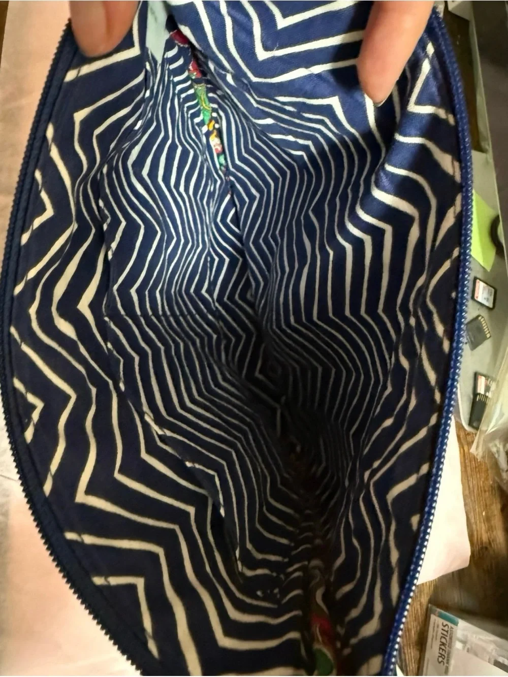 Retired Vera Bradley Venetian Paisley Crossbody Bag - Navy, Teal, Pink, Orange